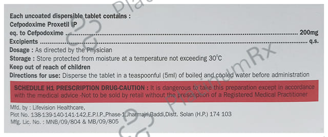 Cedolife 200mg Tablet DT 10s