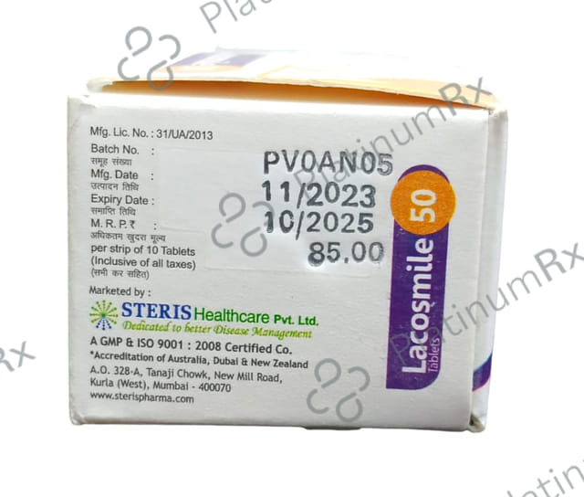 Lacosmile 50mg Tablet 10s