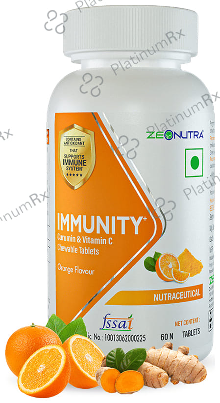 Zeonutra Immunity+ Curcumin & Vitamin C Chewable Tablet 60s