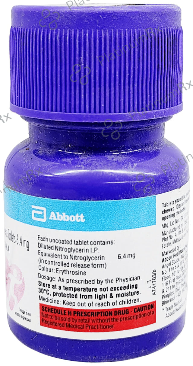GTN Sorbitrate 6.4mg Tablet CR 30s