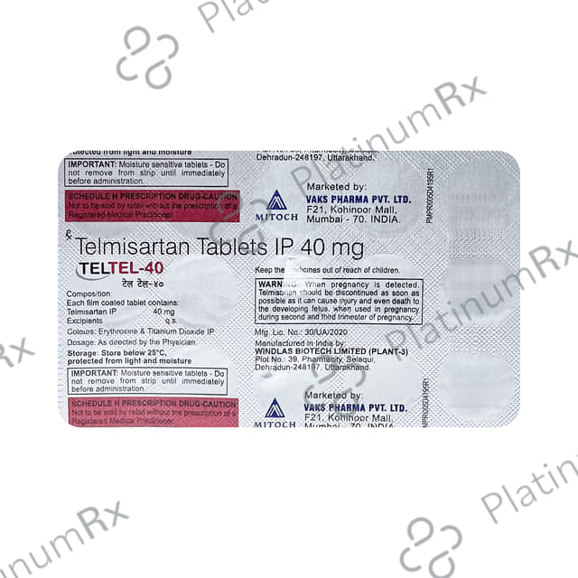Teltel 40mg Tablet 15 Tablet