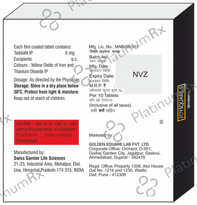 Joysquare 5mg Tablet 10s