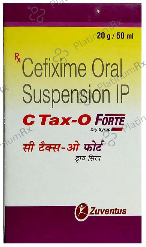 C Tax O Forte 100mg Dry Syrup Oral Suspension 50ml