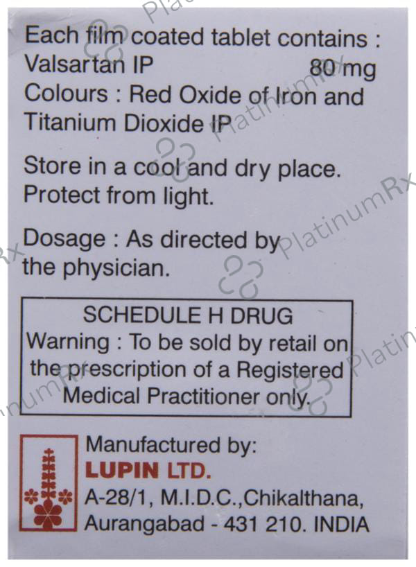 Valent 80mg Tablet 10s