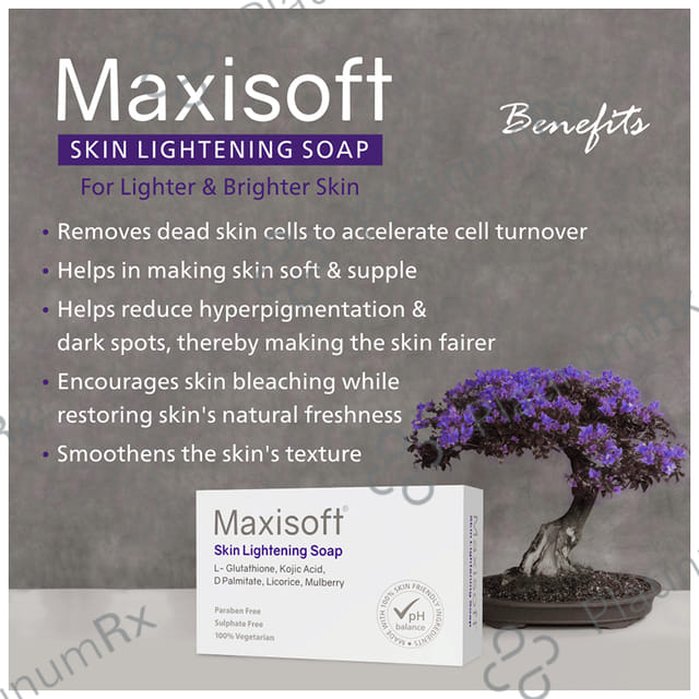 Maxisoft Skin LIghtening Soap (75gm Each) 2 units