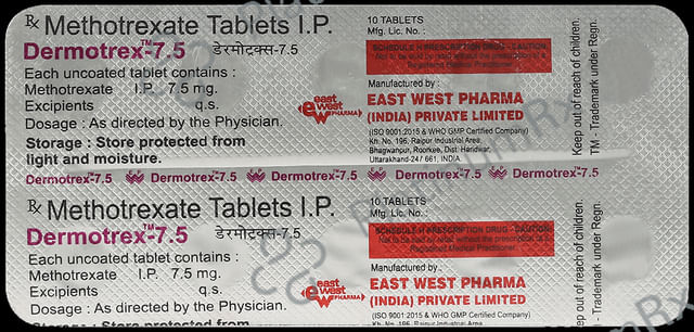 Dermotrex 7.5mg Tablet 10s