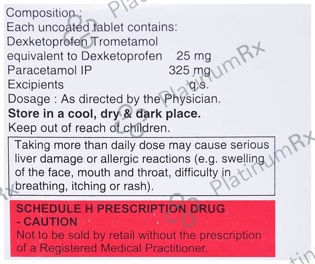 Infen P 25/325mg Tablet 10s