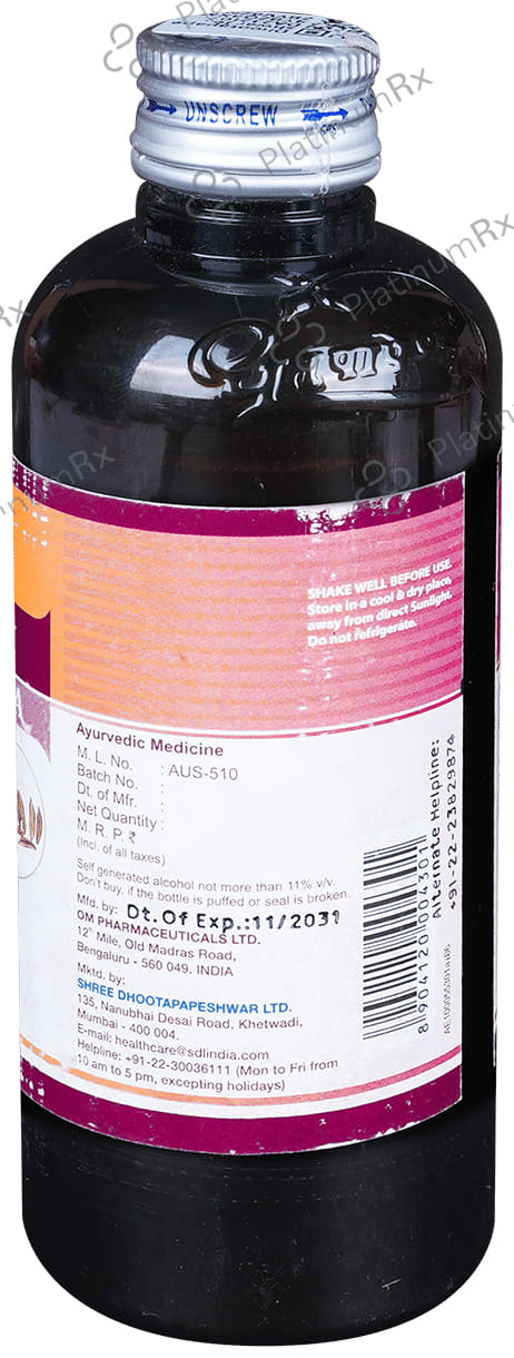 Dhootapapeshwar Jeerakadyarishta 200 ml
