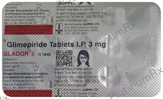 Glador 3mg Tablet 15s