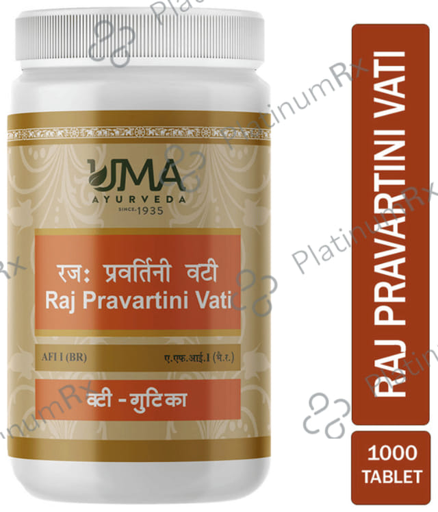 Uma Ayurveda Rajapravartini Vati 1000 tablets