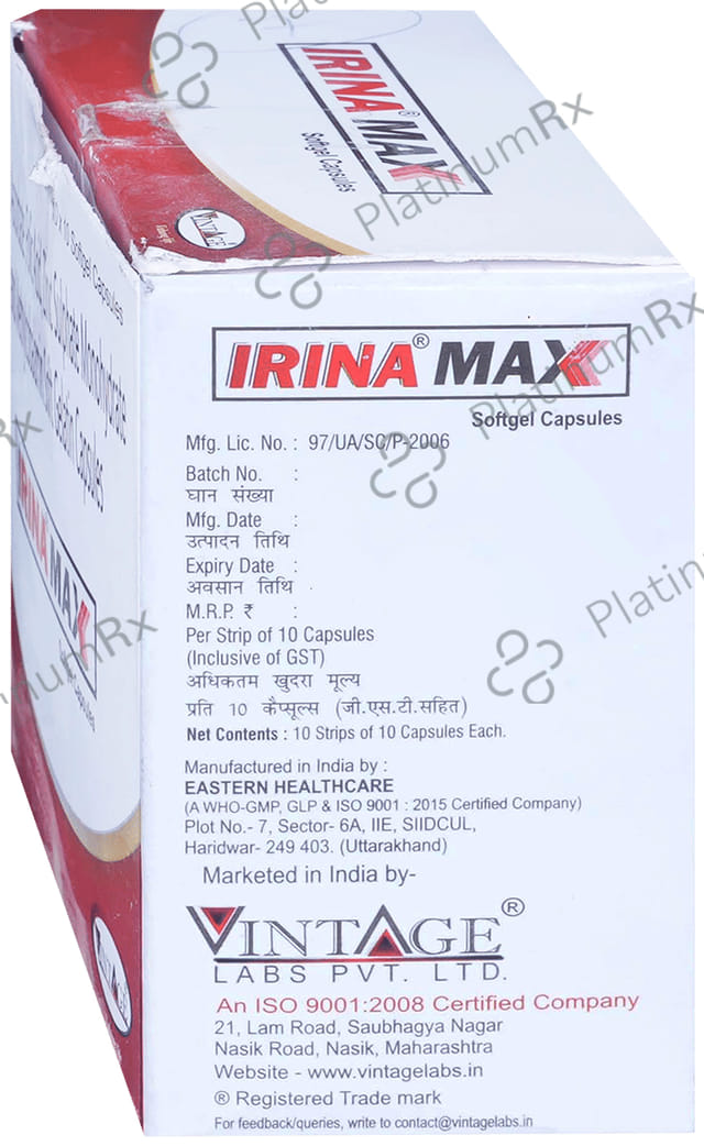 Irina Max Soft Gelatin Capsule 10s