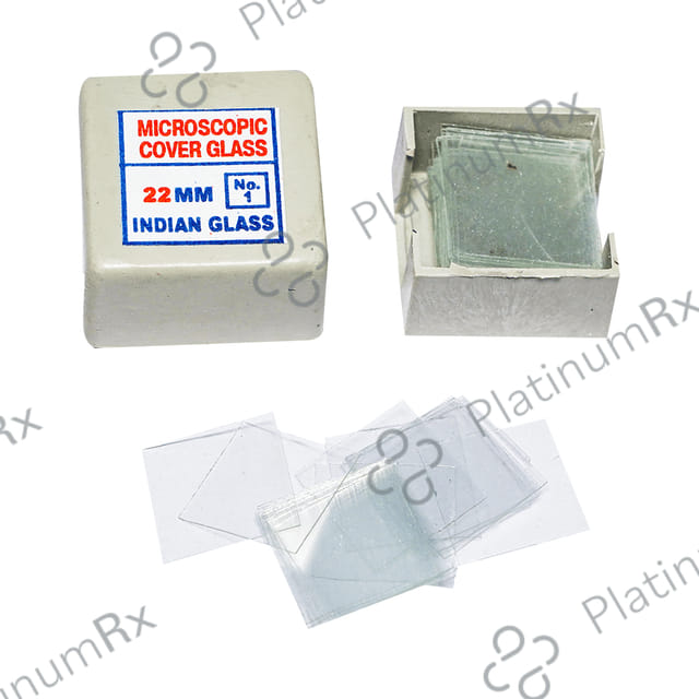 Clear & Sure Micro Cover Glass No 1 Square 22mm