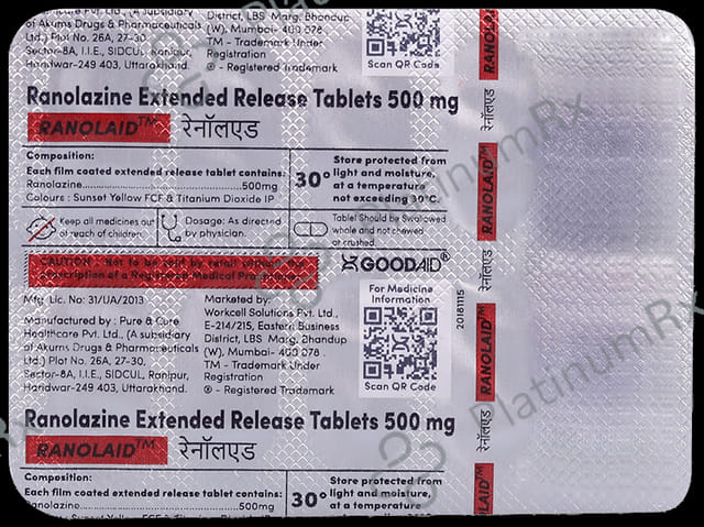 Ranolaid Tablet ER