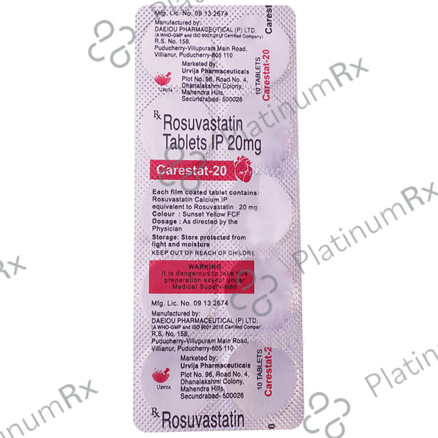 Carestat 20mg Tablet 10s