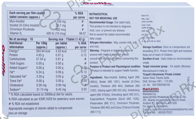 Ovalife Plus Tablet 10s