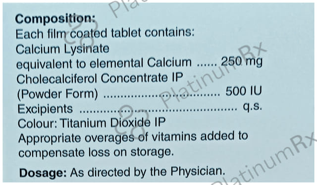 Calangle D3 250mg/500IU Tablet 10s