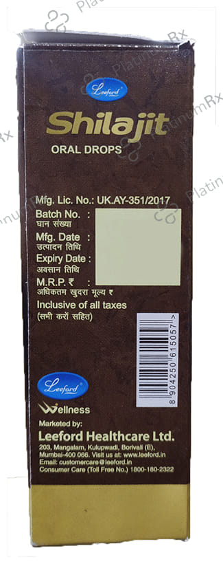 Leeford Shilajit Oral Drop