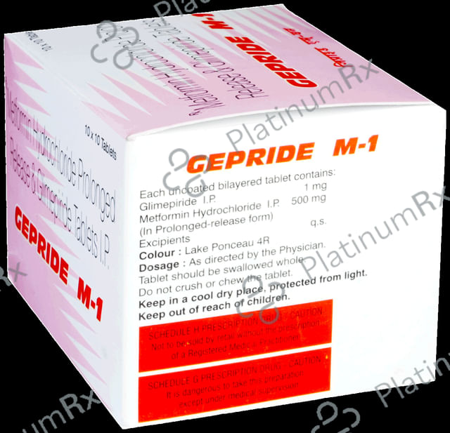 Gepride M1 1/500mg Tablet PR 10s