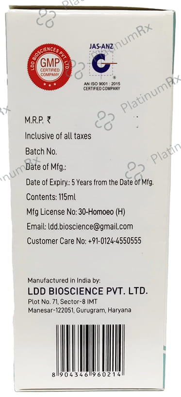LDD Bioscience Digerite Syrup 450 ml