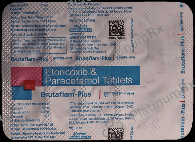 Brutaflam Plus 60/325mg Tablet 10s