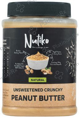 Nutiko Natural Unsweetened Crunchy Peanut Butter