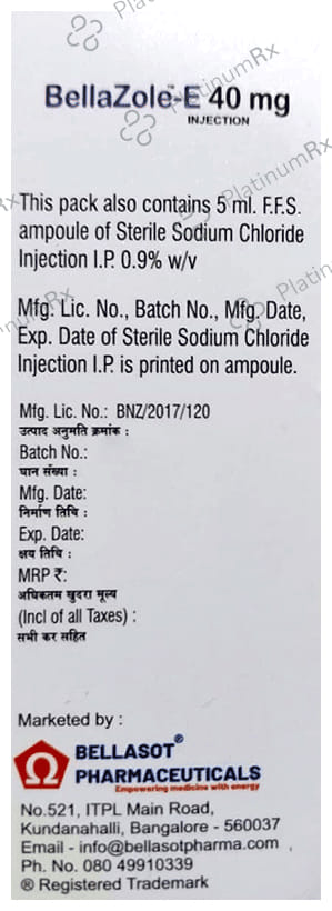 Bellazole-E 40mg Injection