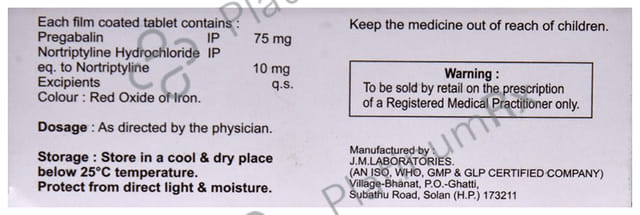 Gln NT 10/75mg Tablet 10s