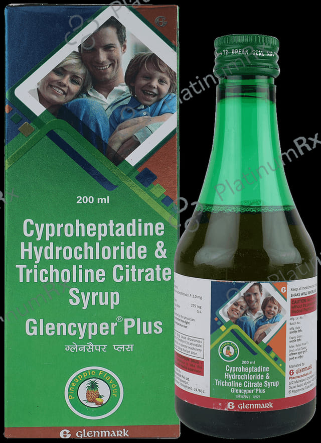 Glencyper Plus Syrup Pineapple 200ml