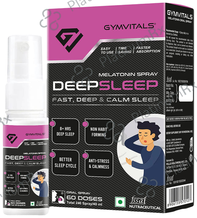 Gymvitals Deepsleep Melatonin Oral Spray