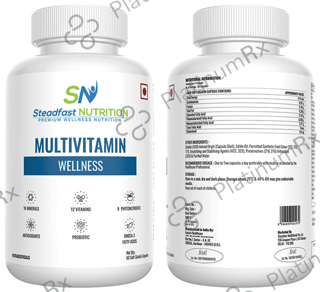 Steadfast Nutrition Multivitamin Wellness Soft Gelatin Capsule