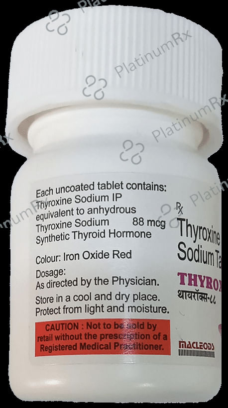 Thyroxine 88mcg Tablet 120s