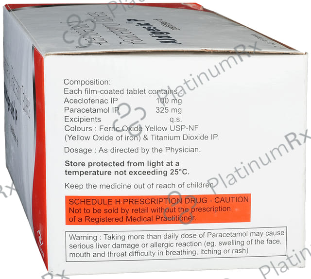 Aldigesic P 100/325mg Tablet 15s