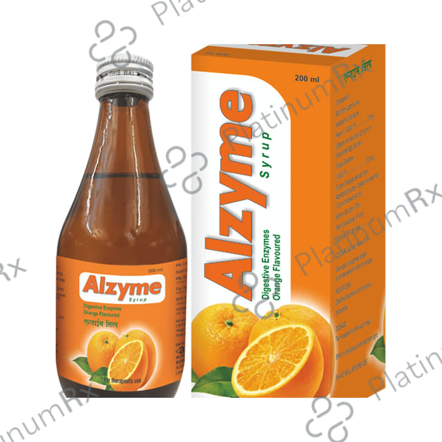 Alzyme 12.5/7.5mg Orange Flavour Syrup 200ml