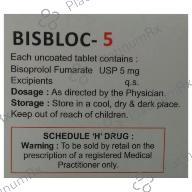 Bisbloc 5mg Tablet 10s