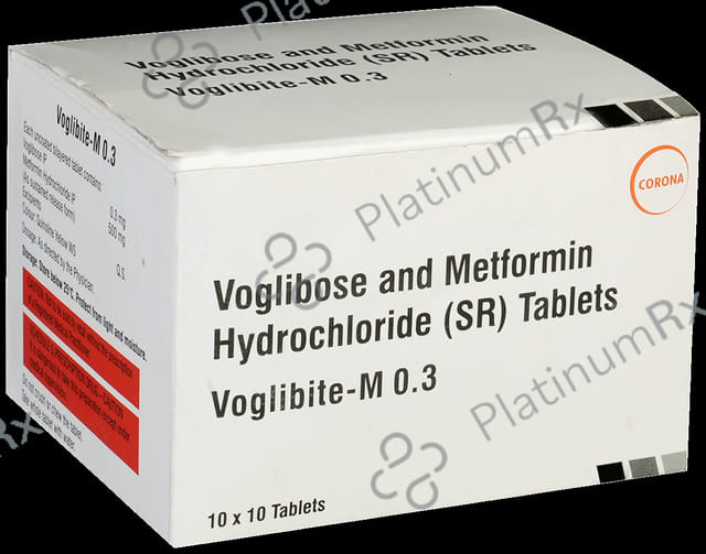 Voglibite M 500/0.3mg Tablet SR 10s