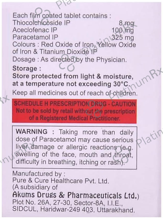 Loyfenac TP 8/100/325mg Tablet 10s
