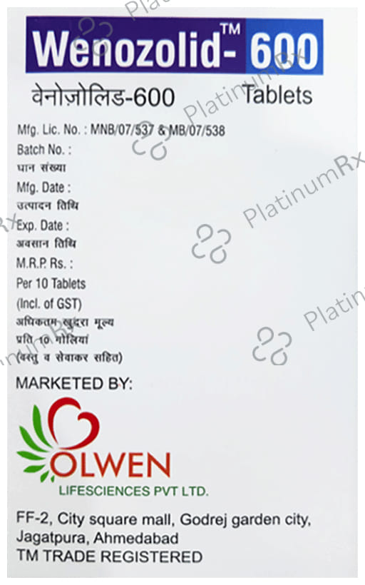 Wenozolid 600mg Tablet 10s