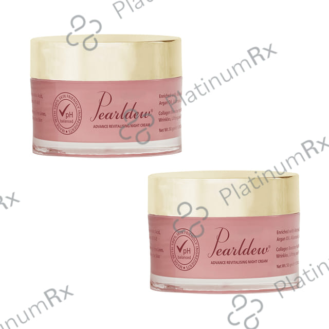 Pearldew Advance Revitalising Night Cream (50gm Each) 2 jar