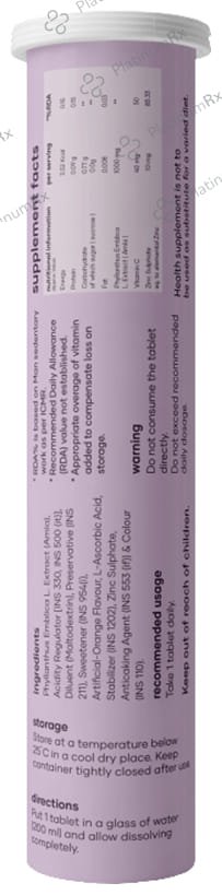 Saturn Effervescent Tablet Vitamin C