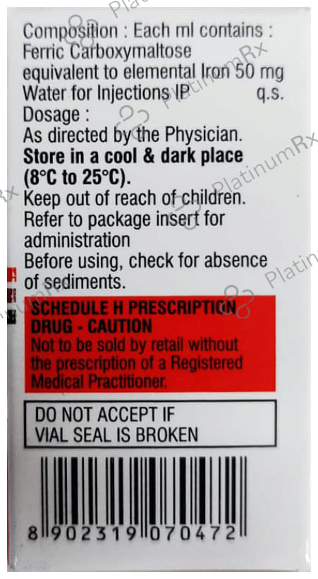 Encicarb 100mg/2ml (50mg/ml) Injection 2ml