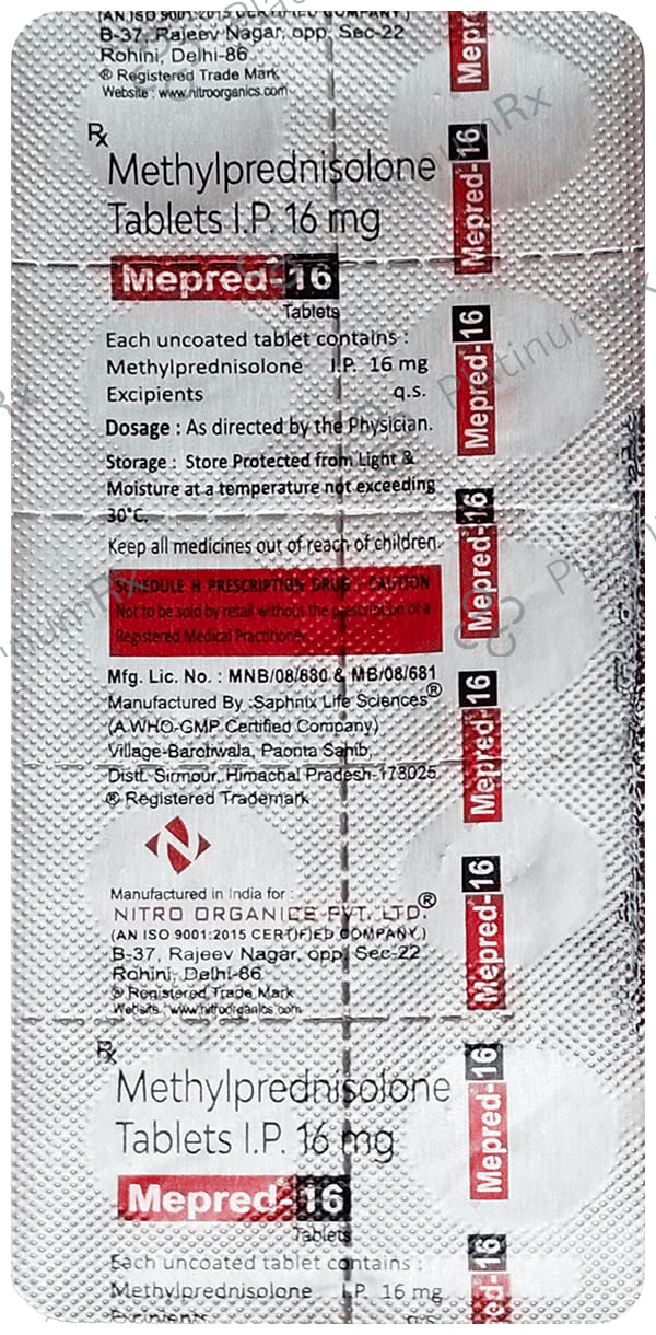 Mepred 16mg Tablet