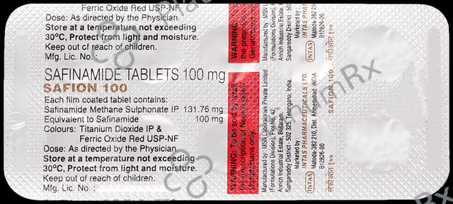 Safion 100mg Tablet 10s