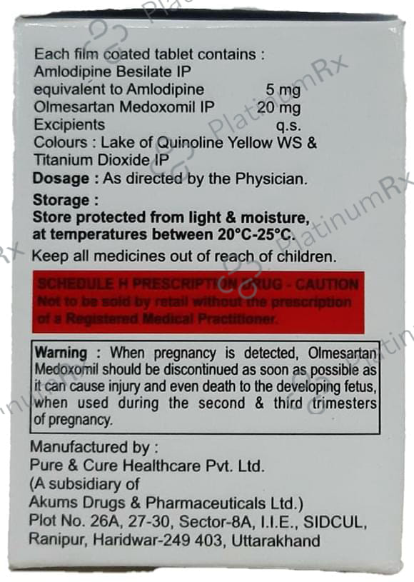 Olcure AM 20/5mg Tablet 15s