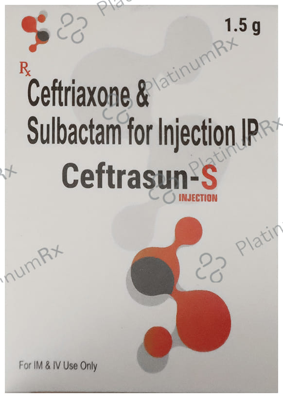Ceftrasun 1000/500mg S Injection 1s