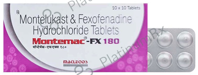 Montemac FX 180/10mg Tablet 10s