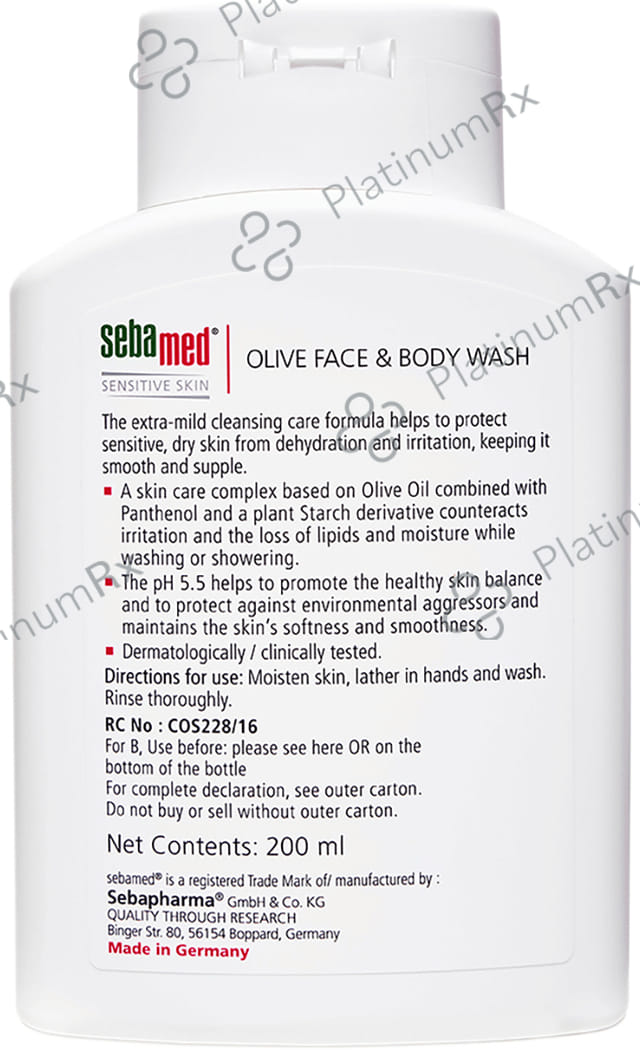 Sebamed Olive Face & Body Wash 200ml