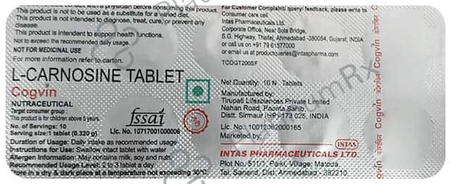 Cogvin Tablet 10s