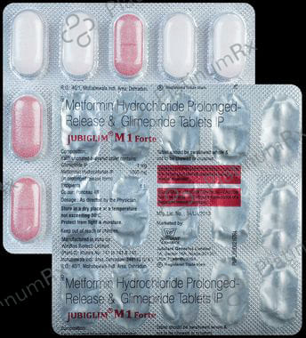 Jubiglim M 1/1000mg Forte Tablet PR 15s
