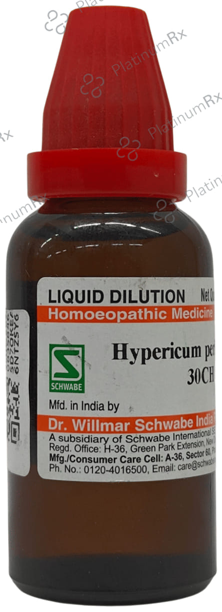 Dr Willmar Schwabe India Hypericum Perforatum Dilution 30 CH