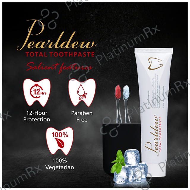 Pearldew Total Toothpaste (100gm Each) 1 Tube